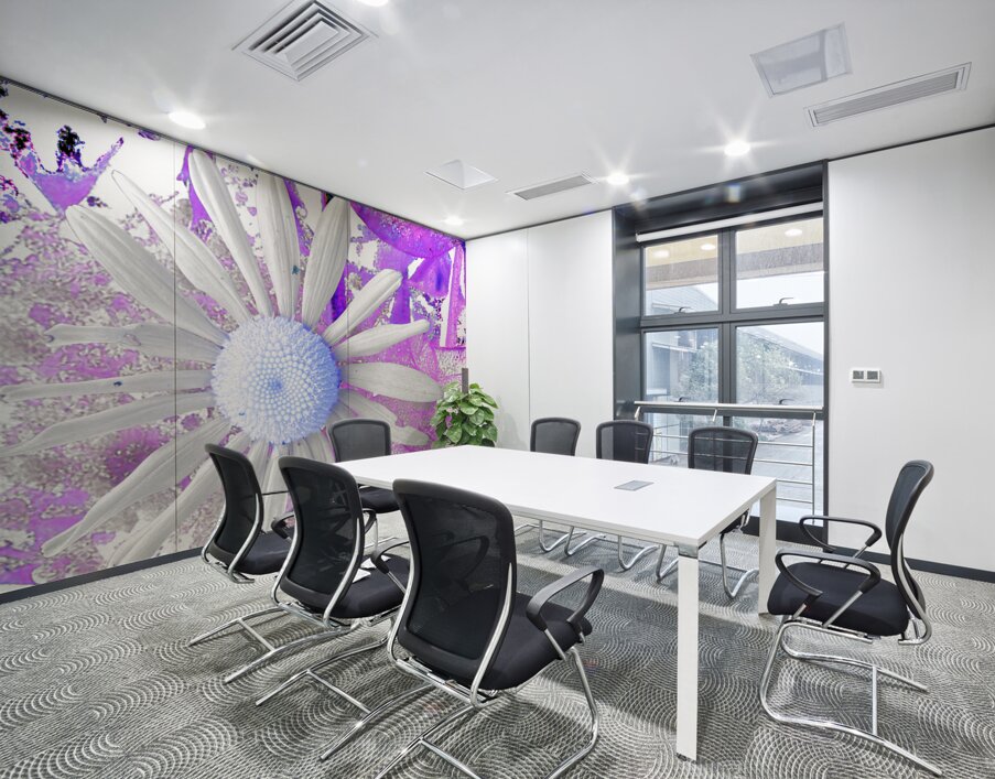 Cool Vivid Abstract Daisy Wall Printing