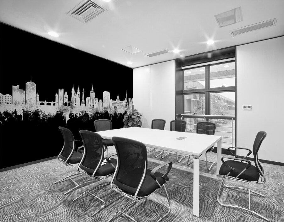 Prague Czech Republic BW Wall Printing