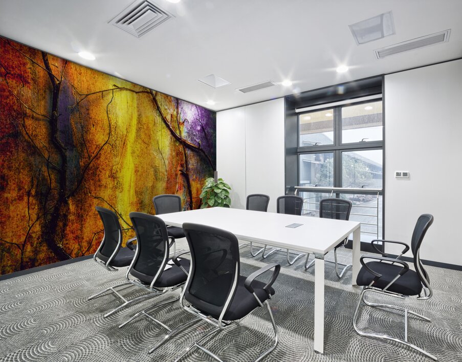 Twists and Turns On Abstract Wall Printing