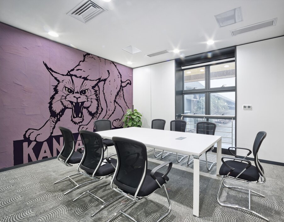 Vintage 1950s Kansas State Wildcat Wall Printing