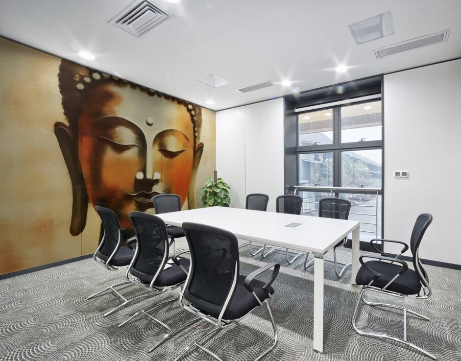 .Buddah Statue Wall Printing