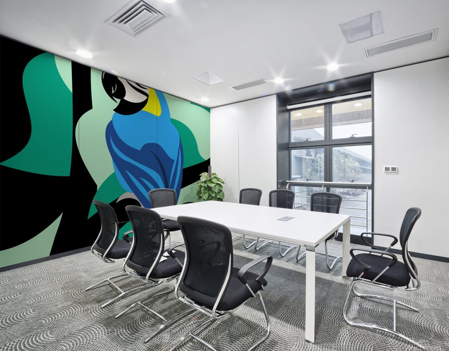 Blue and Yellow Macaw Wall Printing