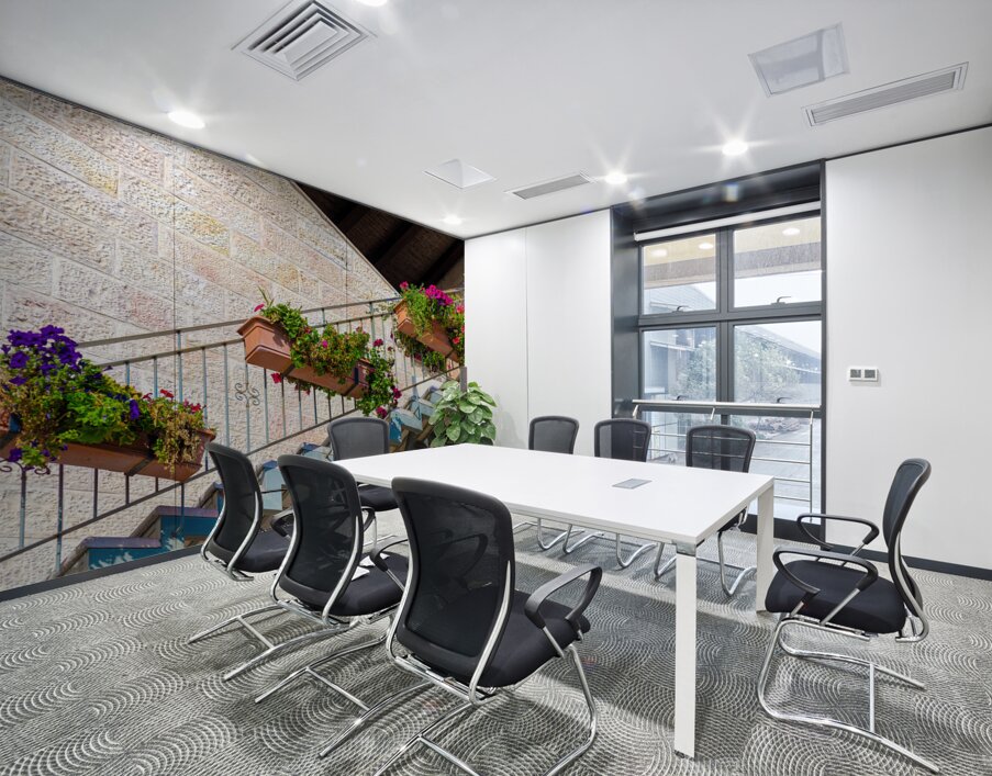 Israel Jerusalem old narrow streets of Nahlaot historic neighborhood with many small synagogues Wall Printing