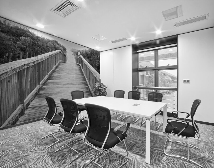 A Walk to the Beach   Black and White Wall Printing