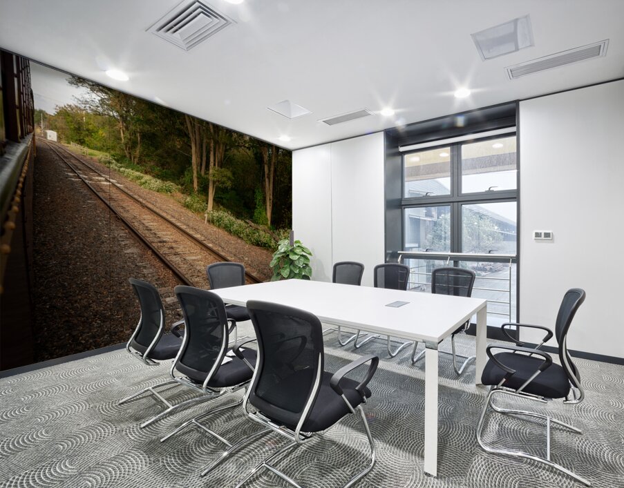 Riding Down the New Hope Rails Wall Printing