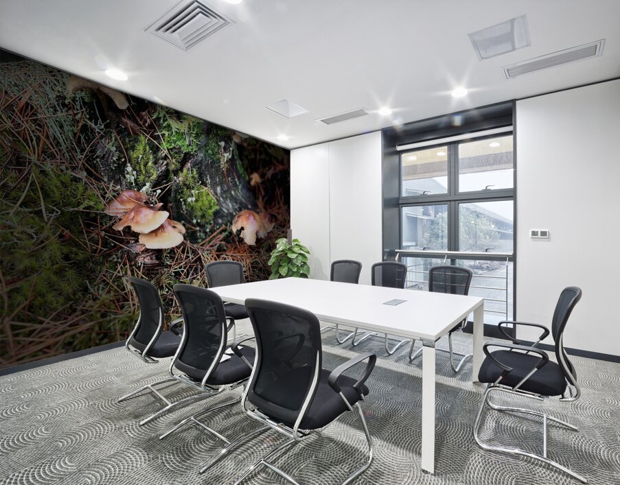 Scenes from the Trail- Forest Mushrooms  Wall Printing