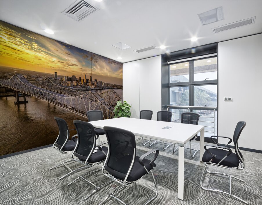 Aerial New Orleans Skyline Over Bridges Wall Printing