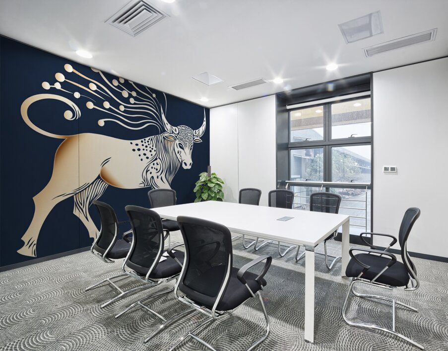 Signs of the Zodiac Taurus the Bull Wall Printing