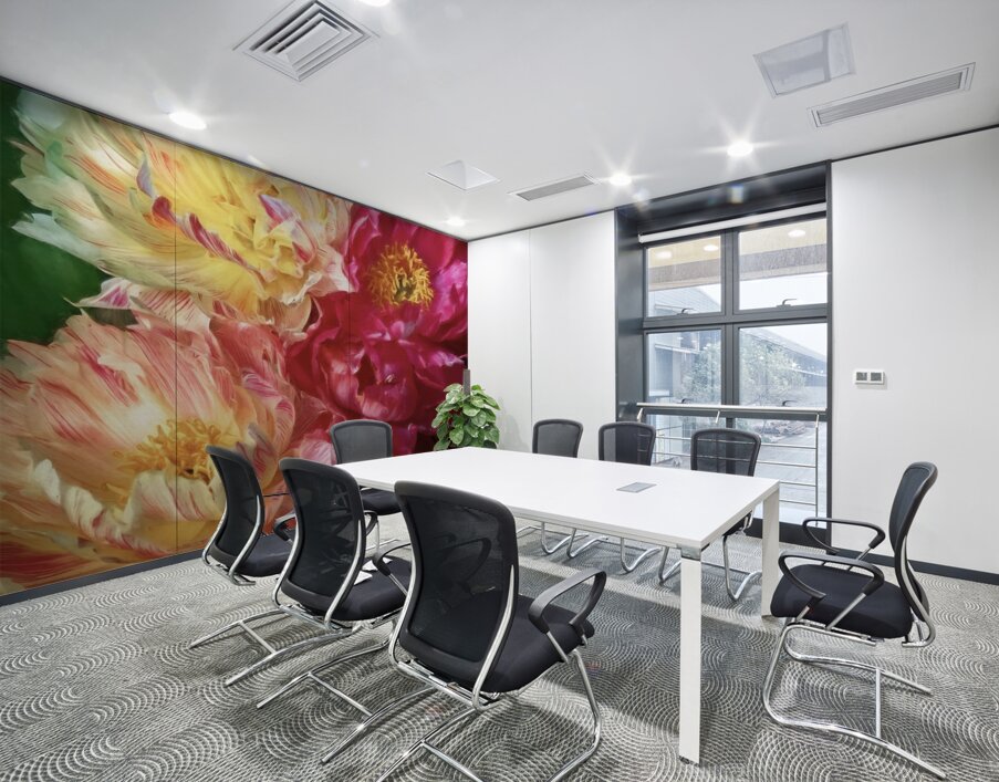 Soft As a Cloud Peonies Wall Printing