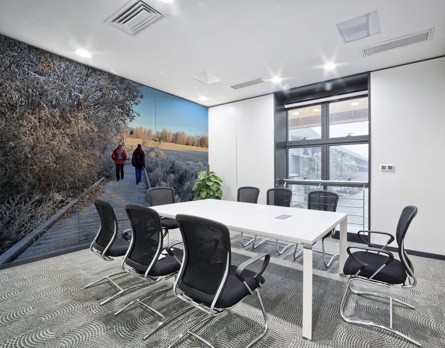 Frosty Nature Path Through the Scottish Highlands Wall Printing