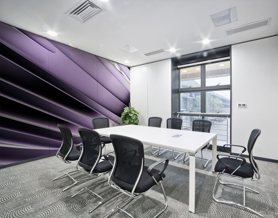 Abstract Purple Layers  Wall Printing