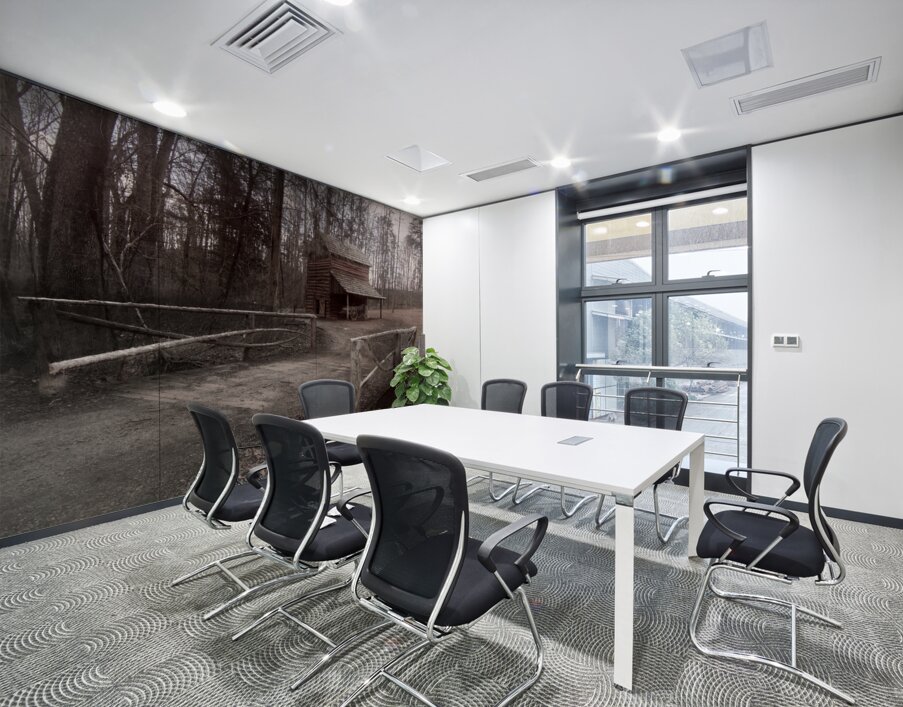 Booker T Washington Monument Barn and Buggy Wall Printing