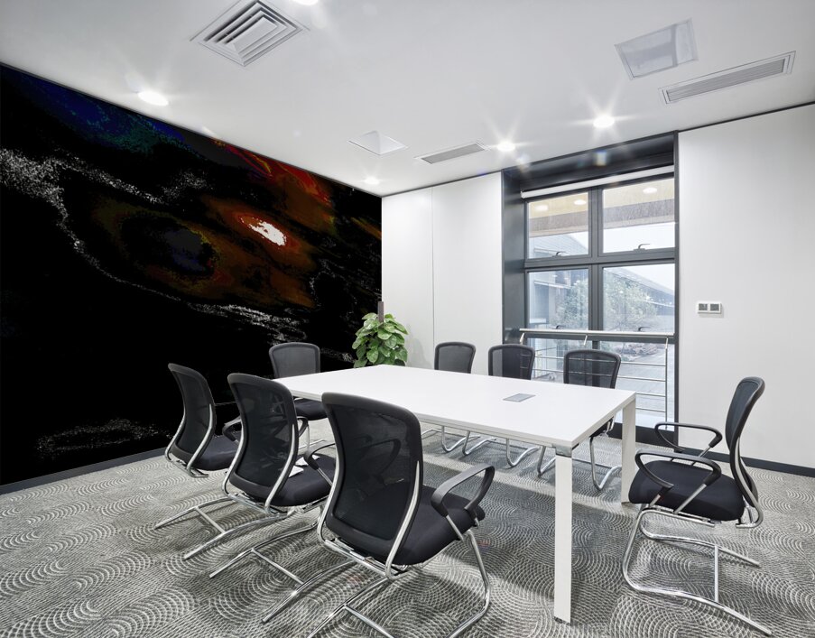 Abstract Vibrant Bold Colours Wall Printing