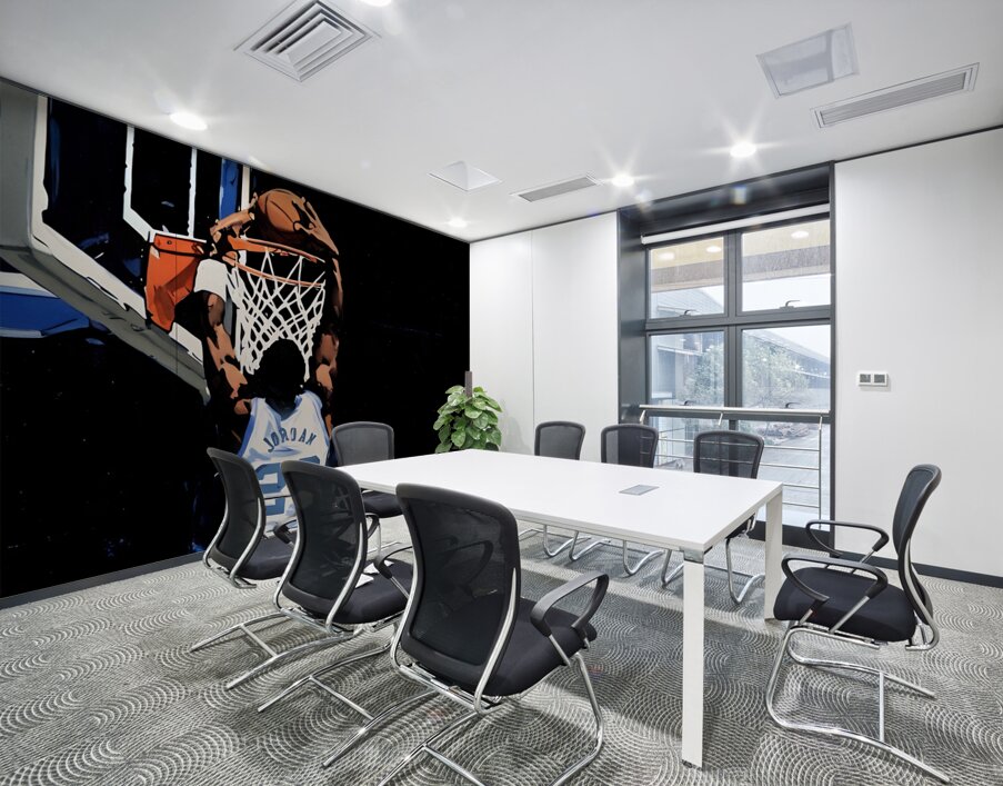 1984 Michael Jordan UNC Dunk Wall Printing