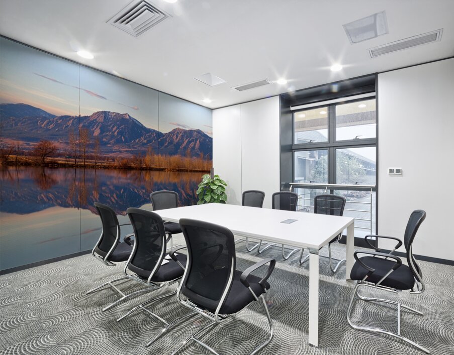 Flatirons Sunrise Reflections Panorama Boulder Colorado Wall Printing