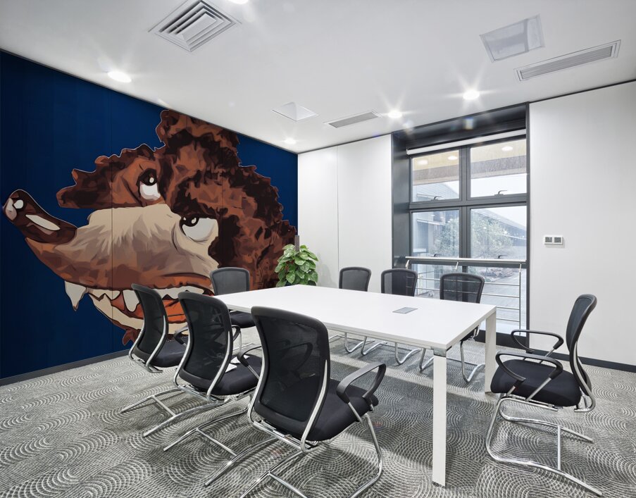 Chicago Bears Cartoon Art by Keefe Wall Printing