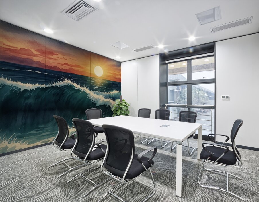 Leonardo Lightning XL Water color style for sea a Wall Printing