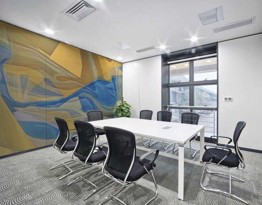 Ukraine Wave Wall Printing