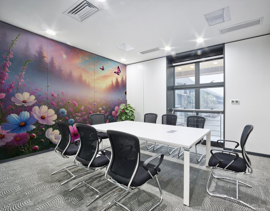 Dreamy Wildflower  Wall Printing