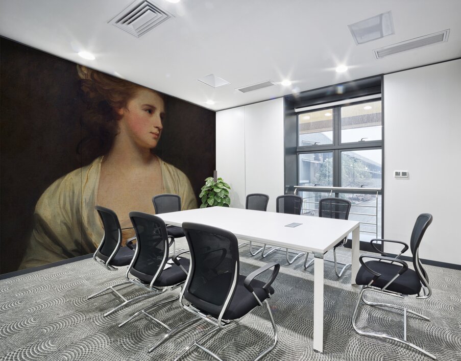 Portrait of a Woman. Said to Be Emily Bertie Pott [1781] by George Romney [1734–1802] Wall Printing