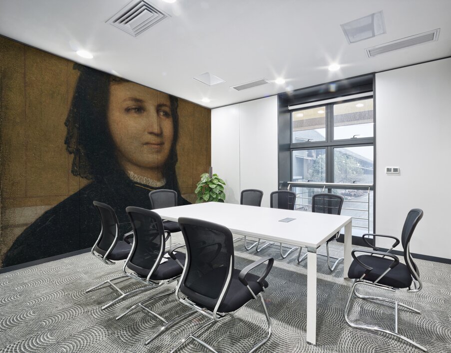 Bildnis Margaretha Antoinette Mähly–Schermar [1865] by Arnold Böcklin [1827–1901] Wall Printing