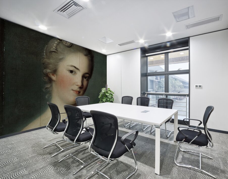 Portrait Of Marie–Geneviève Boudrey [2nd Half Of The 18th Century] by Jean–Marc Nattier [1685–1766] Wall Printing