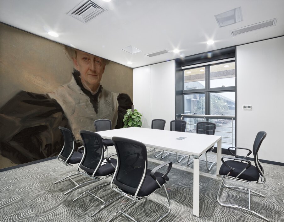 Mrs. Frederick Mead [Mary Eliza Scribner] [1893] by John Singer Sargent [1856–1925] Wall Printing