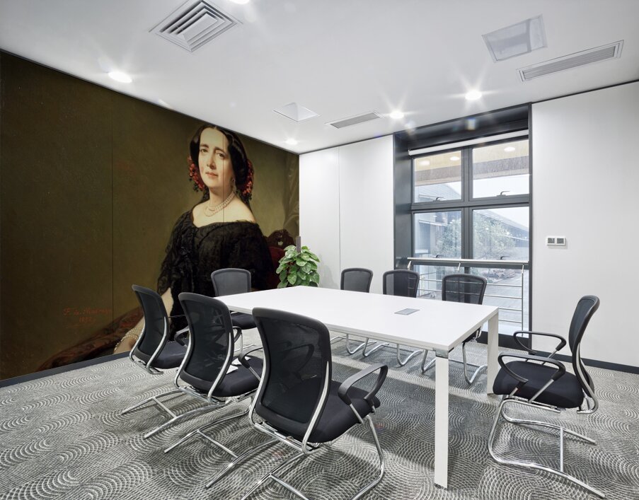 Gertrudis Goméz de Avellaneda [1857] by Federico de Madrazo y Kuntz [1815–1894] Wall Printing