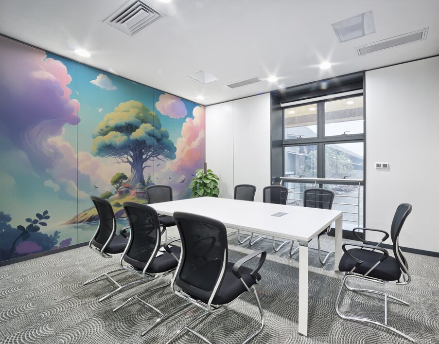 Floating Island of Peace: A Serene Escape for the Mind Wall Printing