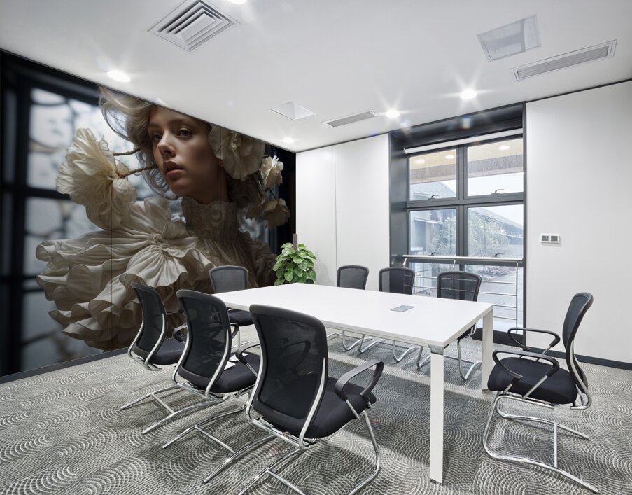 Ephemeral Flowers  Wall Printing