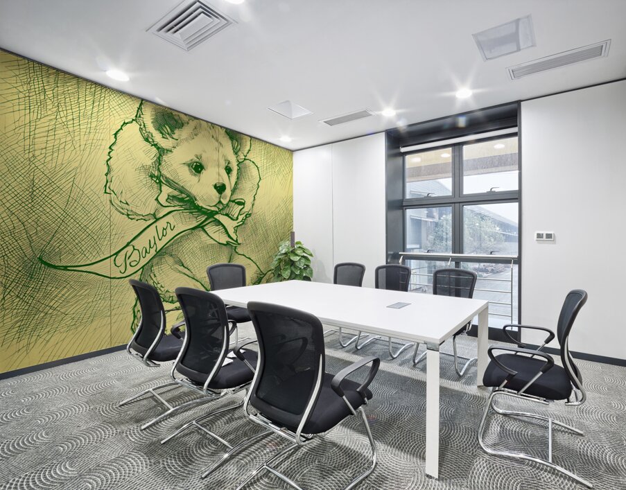 1950s Baylor Teddy Bear Art Wall Printing