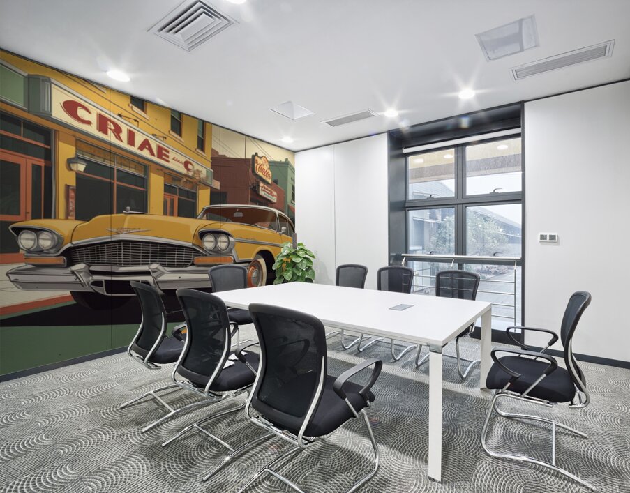 Harmonizing Chaos and Order Wall Printing