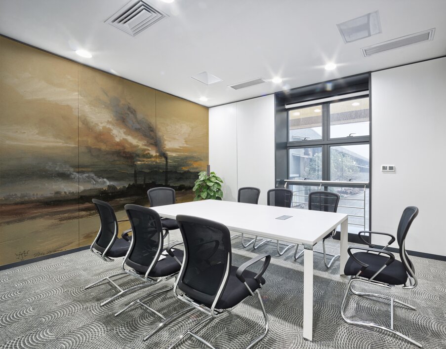 Smelting Works at Denver [1892] by Thomas Moran [1837–1926] Wall Printing