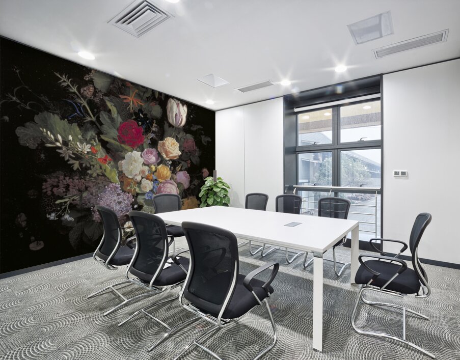 Flowers In A Vase [1869] by Otto Didrik Ottesen [1816–1892] Wall Printing