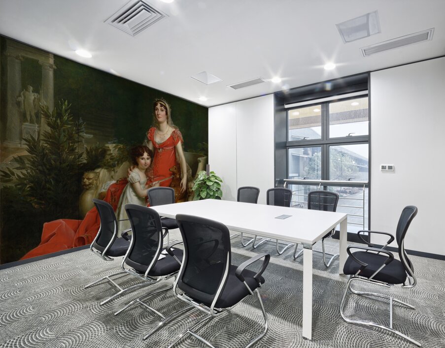 Elisa Bonaparte with her daughter Napoleona Baciocchi [1810] by François Gérard [1770–1837] Wall Printing