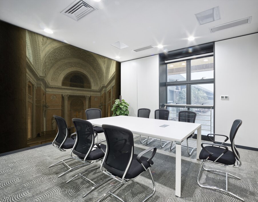 The Slotskirken of Christiansborg. Copenhagen [c. 1850s] by Heinrich Hansen [1821–1890] Wall Printing