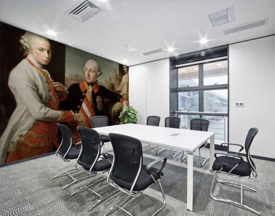 Emperor Joseph II With Grand Duke Pietro Leopoldo Of Tuscany by Pompeo Batoni [1708–1787] Wall Printing