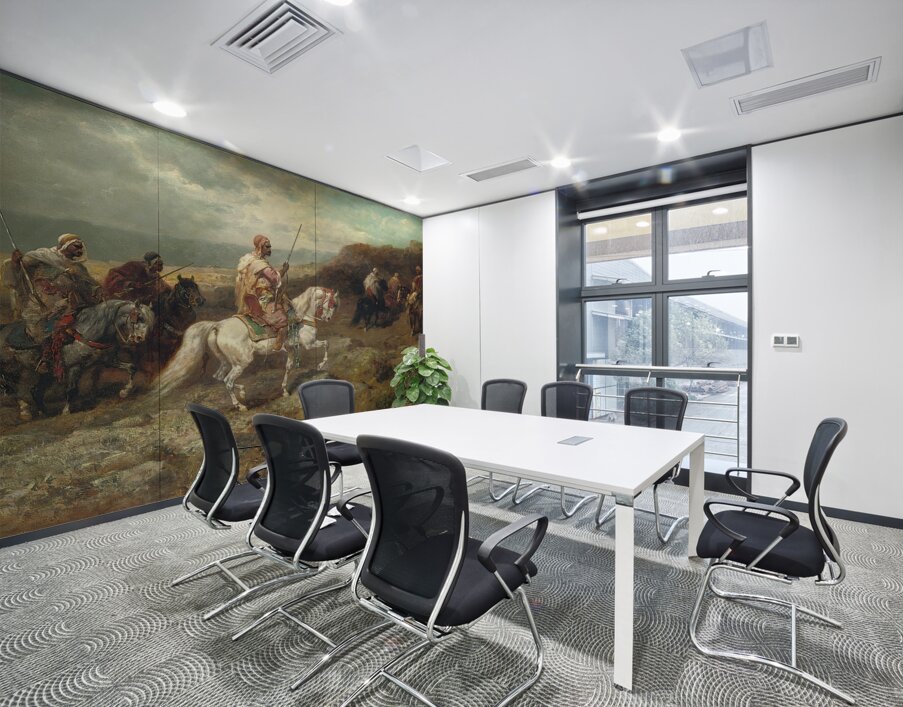 Arab Warriors On A Rocky Hillside by Adolf Schreyer [1828–1899] Wall Printing