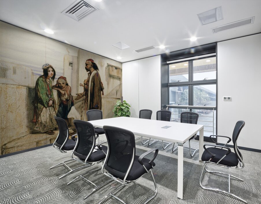 On the Roof of an Oriental House [1830] by Alexandre–Gabriel Decamps [1803–1860] Wall Printing