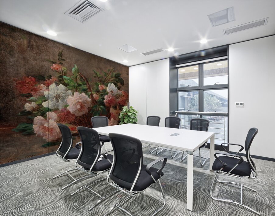 A Basket with Roses by Eugene Petit [1839–1886] Wall Printing