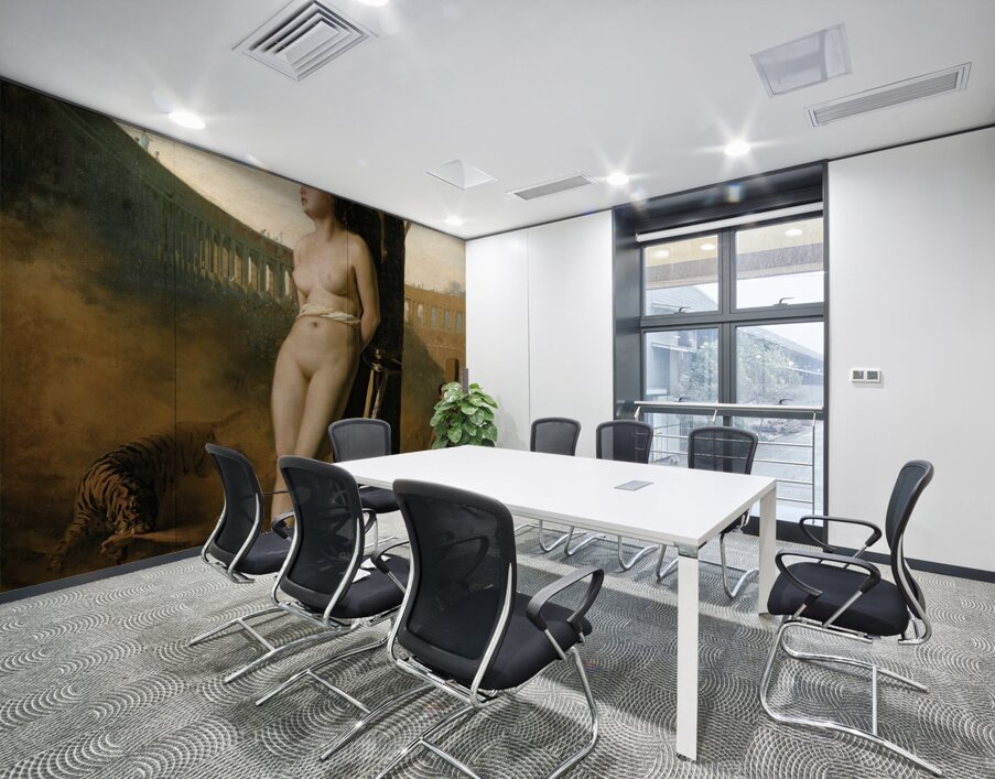 Blandina In The Amphitheater Of Lyon by Jules–Antoine Duvaux [1818–1884] Wall Printing