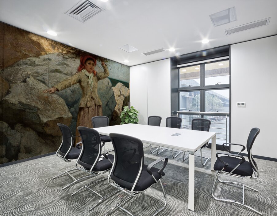 Annunziata. Girl with a bunch of brushwood on her head [1894] by Curt Agthe [1862–1943] Wall Printing