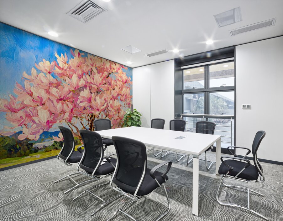 Magnolia Tree in Full Bloom Wall Printing