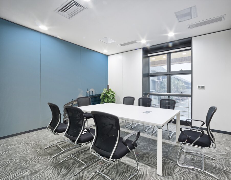 Rooftop steam pipe on cold winter Wall Printing