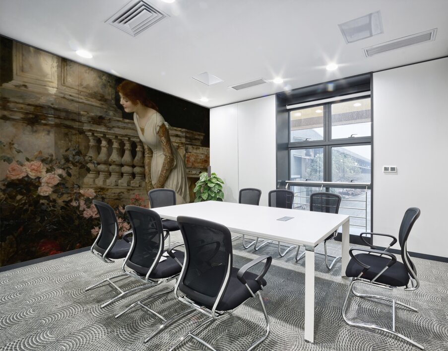 The Koi Pond [1883] by Eduard Niczky [1850–1919] Wall Printing