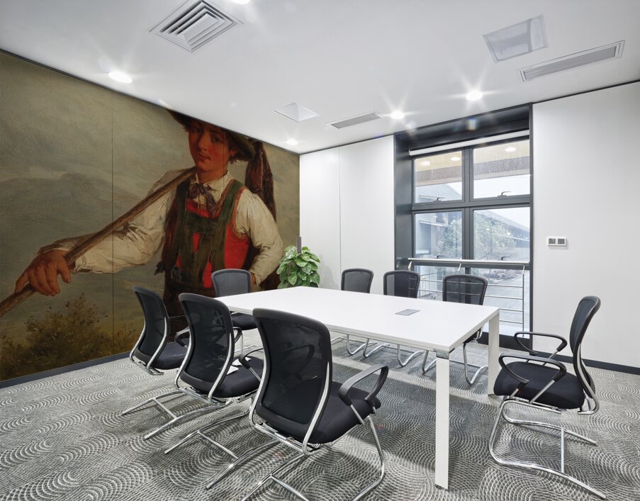 A Peasant On The Way To The Field by Josef Büche [1848–1917] Wall Printing