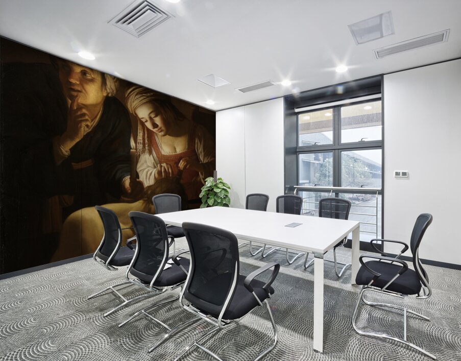 Samson and Delilah [c. 1616] by Gerard van Honthorst [1592–1656] Wall Printing