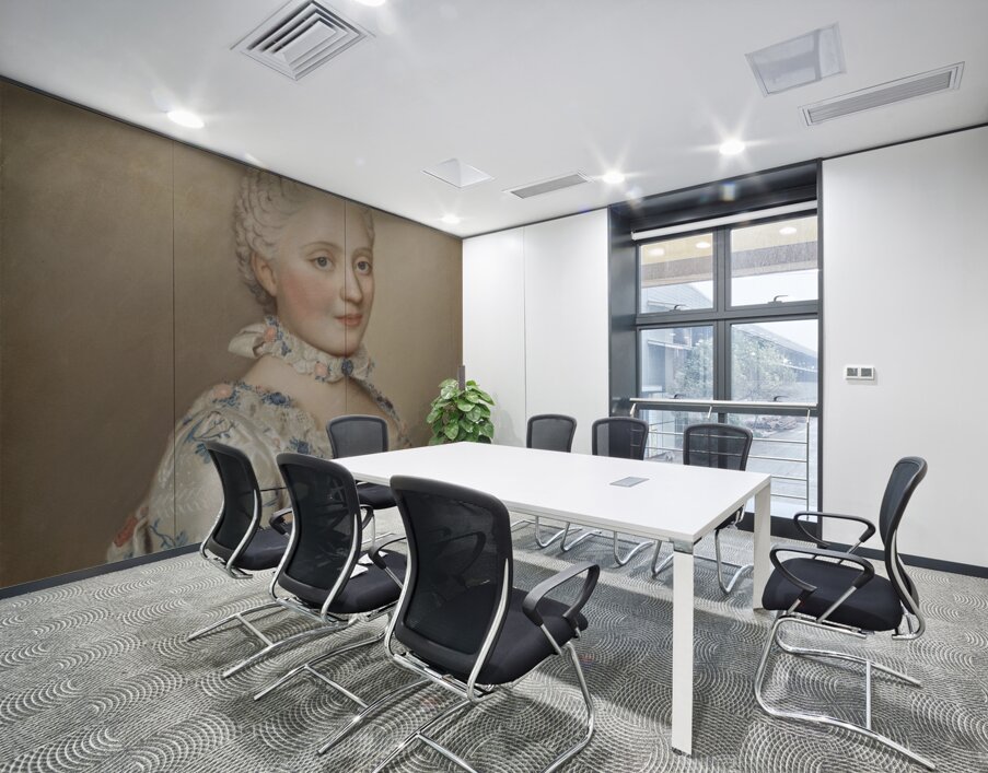 Maria Josepha of Saxony. Dauphine of France [1749] by Jean–Etienne Liotard [1702–1789] Wall Printing