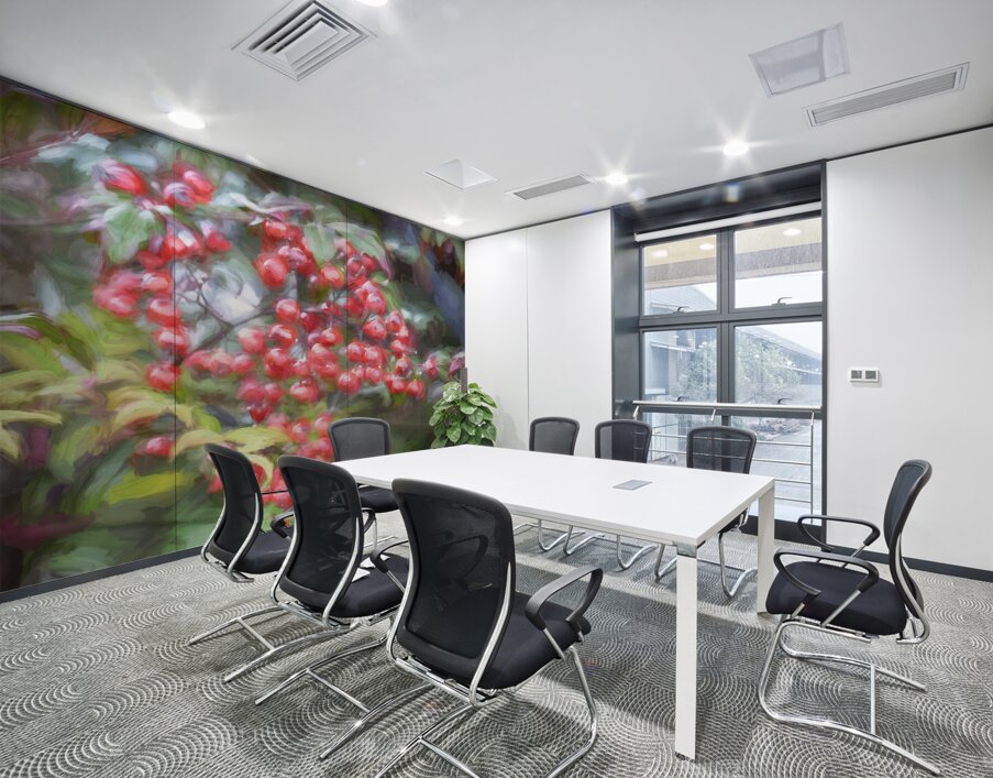 Red Berries Nadina Heavenly Bamboo X1 1 Wall Printing