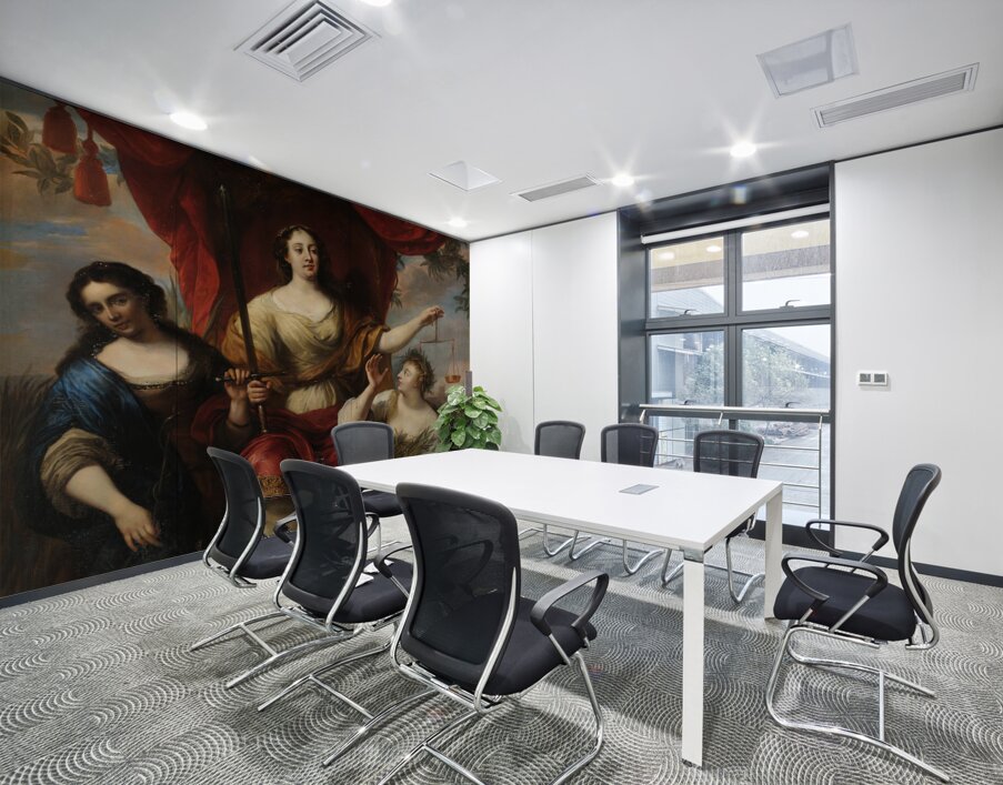 Justice [or Prudence. Justice. And Peace] [1662] by Jürgen Ovens [1623–1678] Wall Printing